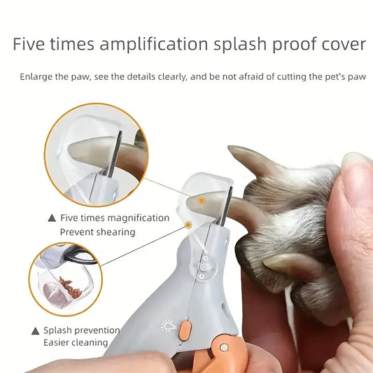 Professional LED Pet Nail Clippers — Never Cut Too Deep Again
