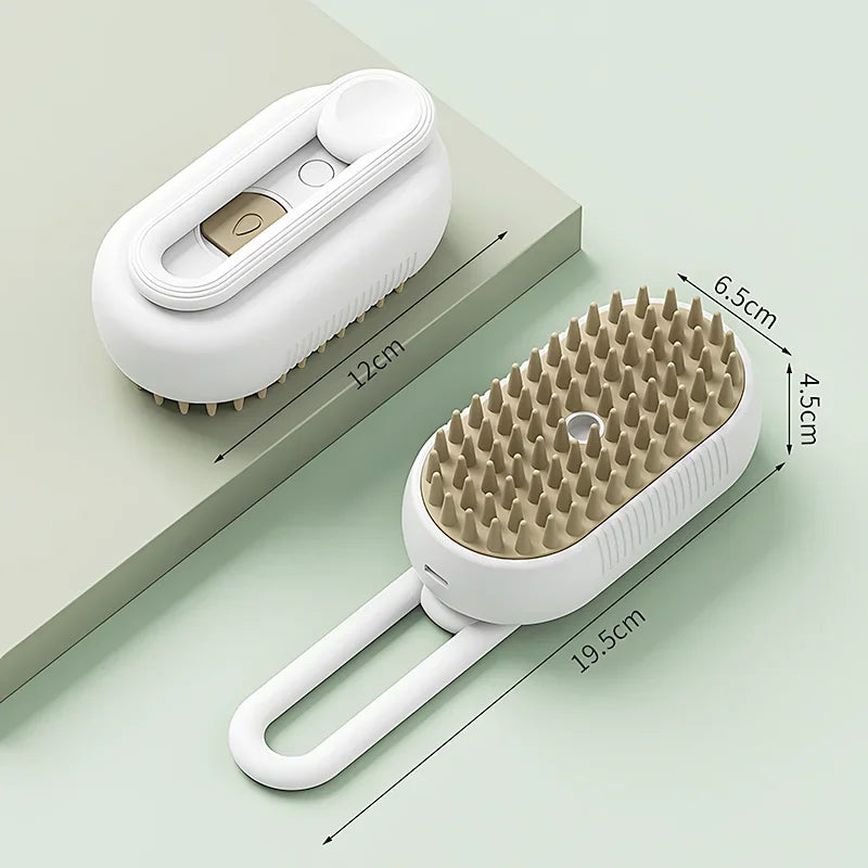 Electric Steam Pet Grooming Brush