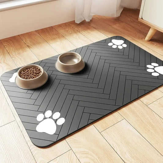Waterproof Pet Feeding Mat — Non Slip, Quick Dry & Easy Clean