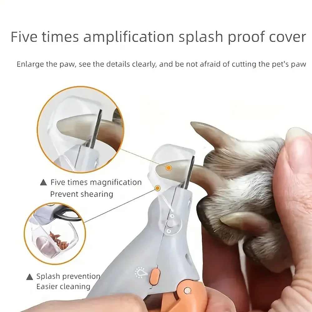 Professional LED Pet Nail Clippers — Never Cut Too Deep Again