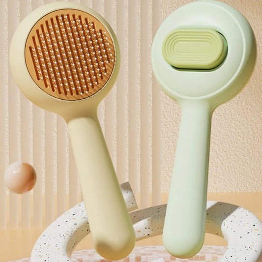 Self Cleaning Pet Brush — One Click Hair Removal for Cats
